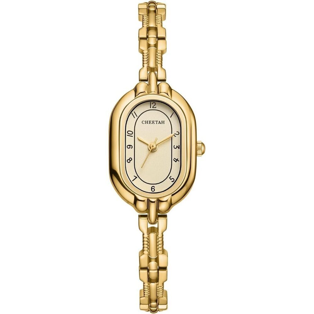Cheetah Women's Gold Gold Bangle Small Vintage Bracelet Waterproof Watch